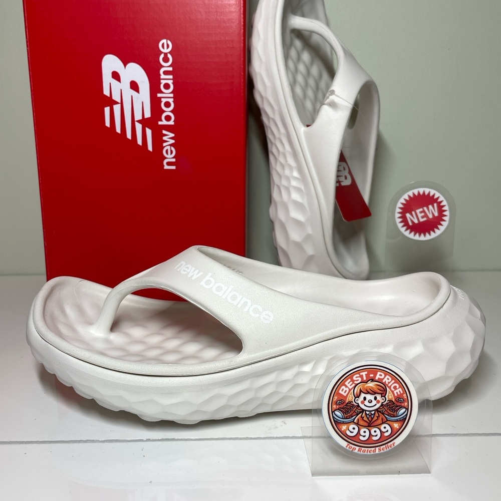 New Balance - Sz 6789 - Women's Fresh Foam Thong Slip-On Sandals - White - New